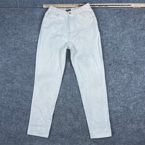 Vintage Memphis Jeans Womens Size 9/10 White Straight Leg High Rise Classic